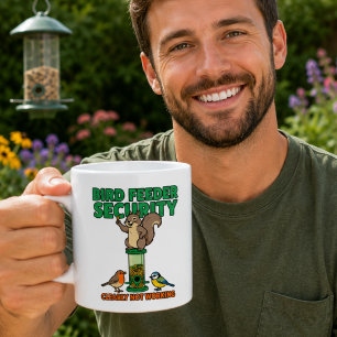 Lustiger Eichhörnchen-Kaffeebecher zur Vogelfutter Kaffeetasse