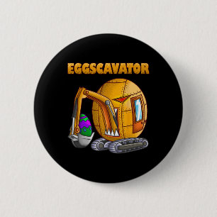 Lustiger Eierbagger Süßer Bagger Ostern Liebhaber  Button