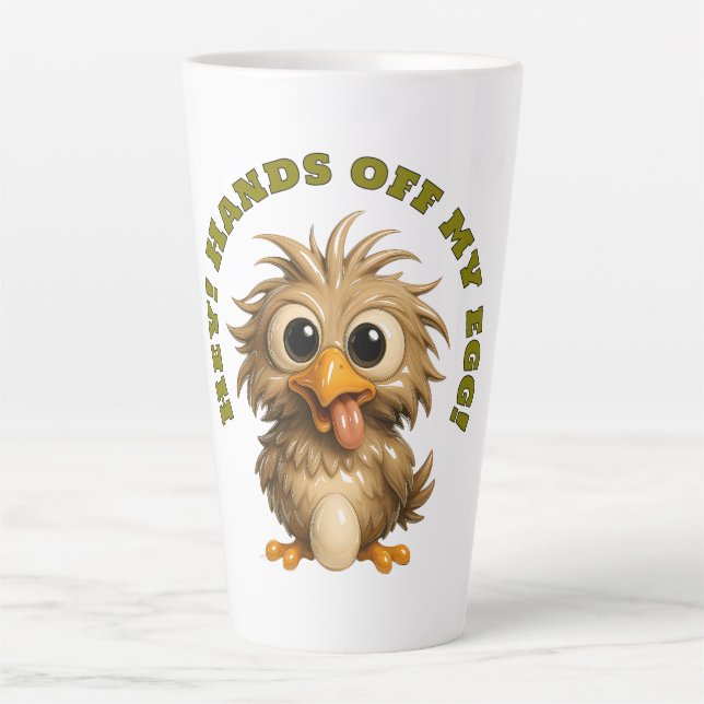 Lustiger Eierwächter Milchtasse (Vorderseite)