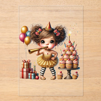 Lustiger eigenartiger Gnom Geburtstag Acryleinladungen