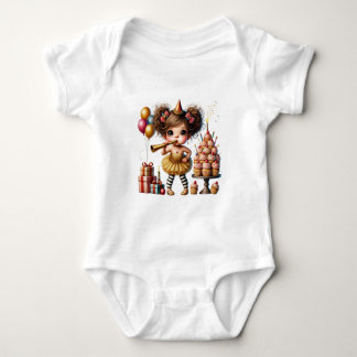 Lustiger eigenartiger Gnom Geburtstag Baby Strampler