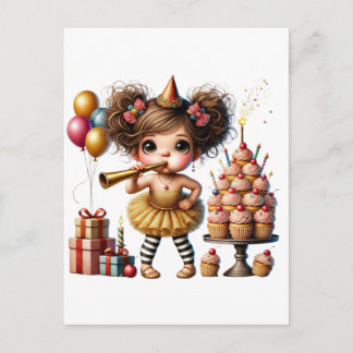 Lustiger eigenartiger Gnom Geburtstag Einladungspostkarte