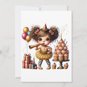 Lustiger eigenartiger Gnom Geburtstag Feiertagskarte