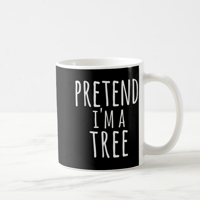 Lustiger Einfacher Fauler Halloween Tun So Als Ob  Kaffeetasse (Rechts)