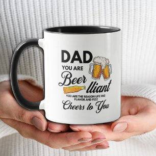 Lustiger Einfacher Papa Du Bist Bier-lliant Vatert Tasse
