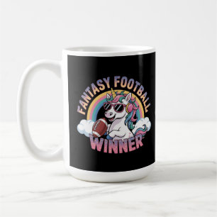 Lustiger Einhorn Fantasy Football Gewinner 2025 St Kaffeetasse
