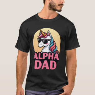 Lustiger Einhorn-Vater Laufey Männer Vatertag Weih T-Shirt