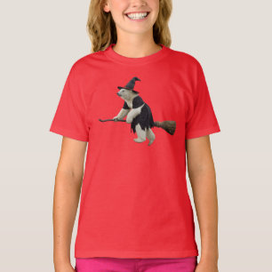 Lustiger Eisbär Hexe Kinder T-Shirt