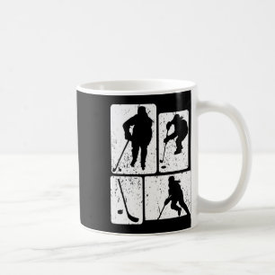 Lustiger Eishockey-Puck-Schläger-Winterspiel Eisho Kaffeetasse
