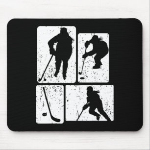 Lustiger Eishockeypuck Stock Winter Spiel Eishocke Mousepad