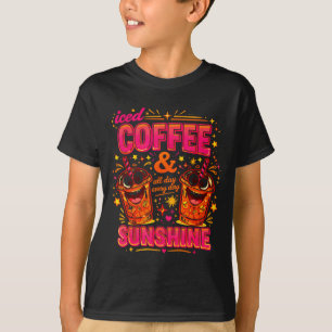 Lustiger Eiskaffee Sonnenschein Sommer Stimmung Ko T-Shirt