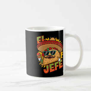 Lustiger El Jefe Taco Cinco De Mayo Mexikanisch Mä Kaffeetasse