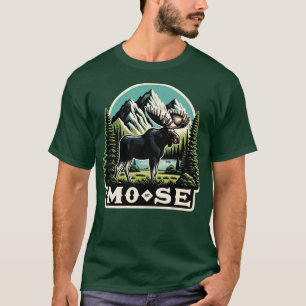 Lustiger Elch ist loses Tier TShirt