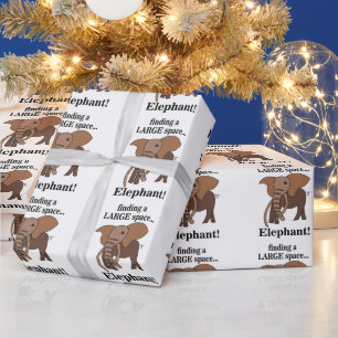 Lustiger Elefant Geschenkpapier