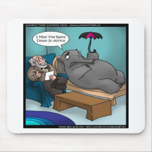 Lustiger Elefant in Therapie Mousepad