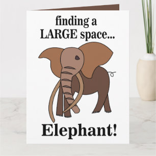 Lustiger Elefant Karte