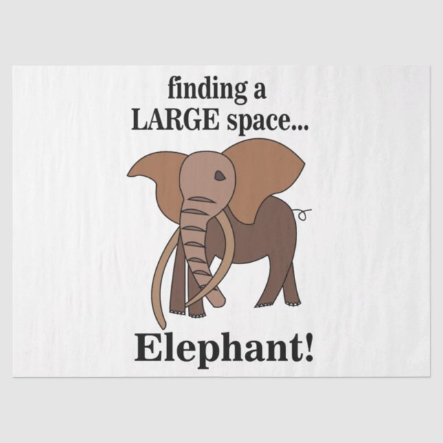Lustiger Elefant Seidenpapier (Vorderseite)