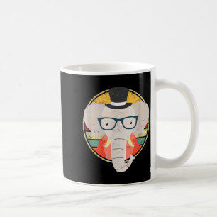 Lustiger Elefant-Wildtier-Safari-Retro-Vintage-Out Kaffeetasse