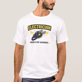 Lustiger Elektriker, angetrieben von Geschäftigkei T-Shirt