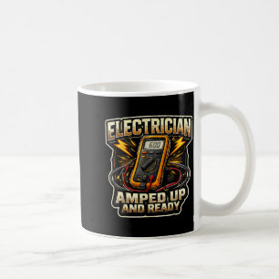 Lustiger Elektriker Aufgedreht und Fertig Elektris Kaffeetasse