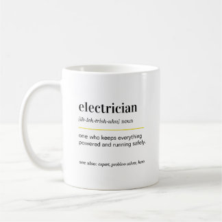 Lustiger Elektriker-Geschenk-Kaffeebecher Kaffeetasse