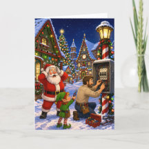 Lustiger Elektriker-Kunden-Dankeschön-Weihnachten