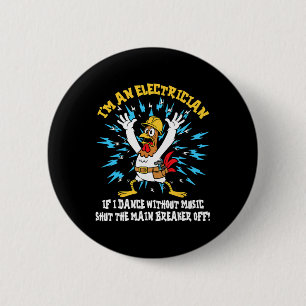 Lustiger Elektriker-Meme-Tanz ohne Musik Lineman Button