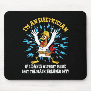 Lustiger Elektriker-Meme-Tanz ohne Musik Lineman Mousepad