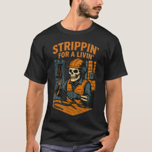 Lustiger Elektriker Mit Einem T-Shirt