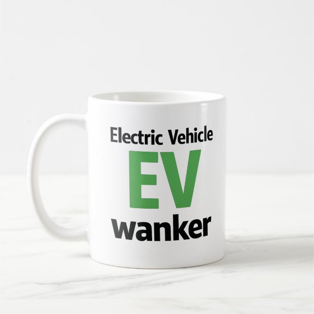 Lustiger Elektroauto-Wanker-Becher Elektrisches Fa Kaffeetasse (Links)