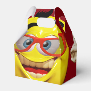 Lustiger Emoticon 3d Geschenkschachtel