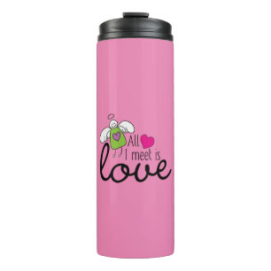 Lustiger Engel - Alles was ich treffe ist Liebe 1 Thermosbecher