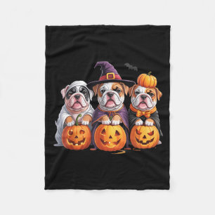 Lustiger englischer Bulldogge-Geist-Franzose-Hund Fleecedecke