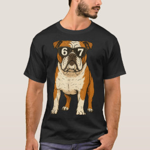 Lustiger englischer Bulldoggen-Hund Sungles 67 Sec T-Shirt