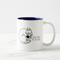 Lustiger englischer Bullterrier-Becher-Ei-Kopf