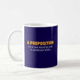 Lustiger Englischlehrer-Grammatik-Nerd-literarisch Kaffeetasse