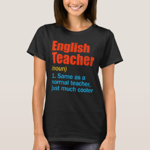 Lustiger Englischlehrer zum ersten Schultag nach d T-Shirt
