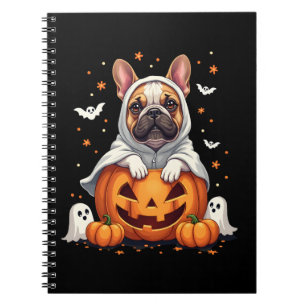 Lustiger English Bulldog Geist Boo Halloween Damen Notizblock