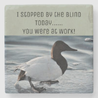 Lustiger Enten-Jagd-Stein-Untersetzer