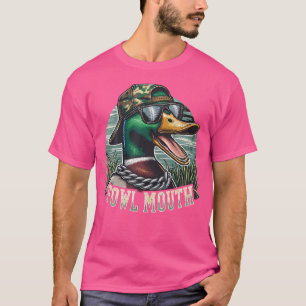 Lustiger Entenjäger Fowl Mouth Entenjagd Gänsejagd T-Shirt