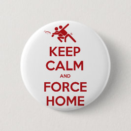 Lustiger entscheidender Frisbee behalten Ruhe-und Button