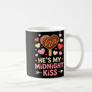 Lustiger Er ist mein Mitternachtskuss Valentinstag Kaffeetasse