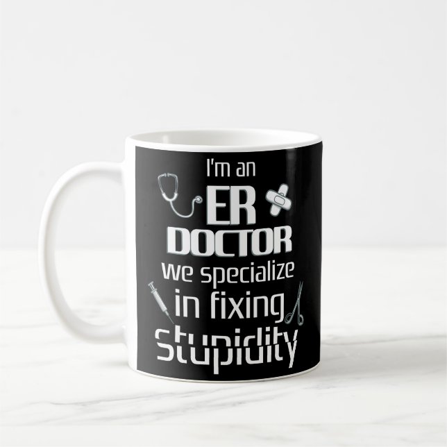 Lustiger ER-Unfallstations-Doktor Coffee Mug Gift Kaffeetasse (Links)