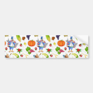 lustiger Erntedank Autoaufkleber