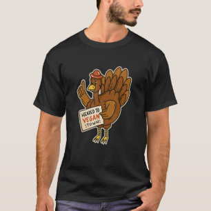 Lustiger Erntedanktag für Veganer Veganer Truthahn T-Shirt