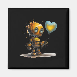 Lustiger erstaunlicher Valentins-Liebesroboter mit Magnet