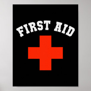 Lustiger Erste-Hilfe-Krankenpfleger Jungen Kreuzfa Poster