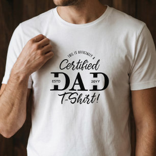 Lustiger erster Vatertag Zertifizierter Papa Neuer Tri-Blend Shirt