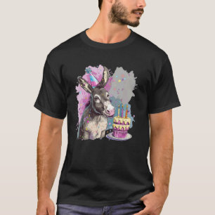 Lustiger Esel-Geburtstagskostüm für Pferde und Kuc T-Shirt