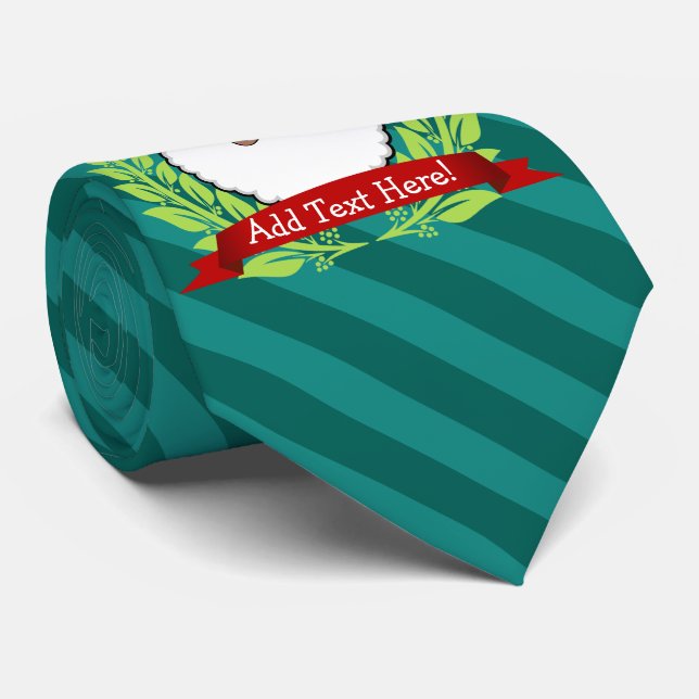 Lustiger ethnischer Sankt-Gewohnheits-Text Krawatte (Gerollt)